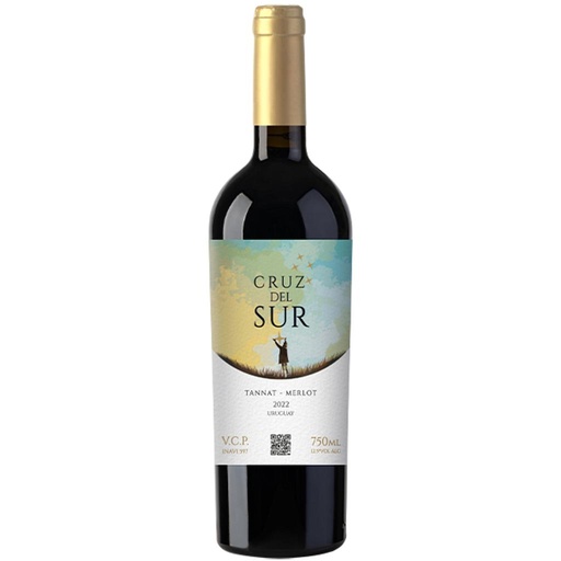 VINO CRUZ DEL SUR TINTO TANNAT MERLOT 750 ML