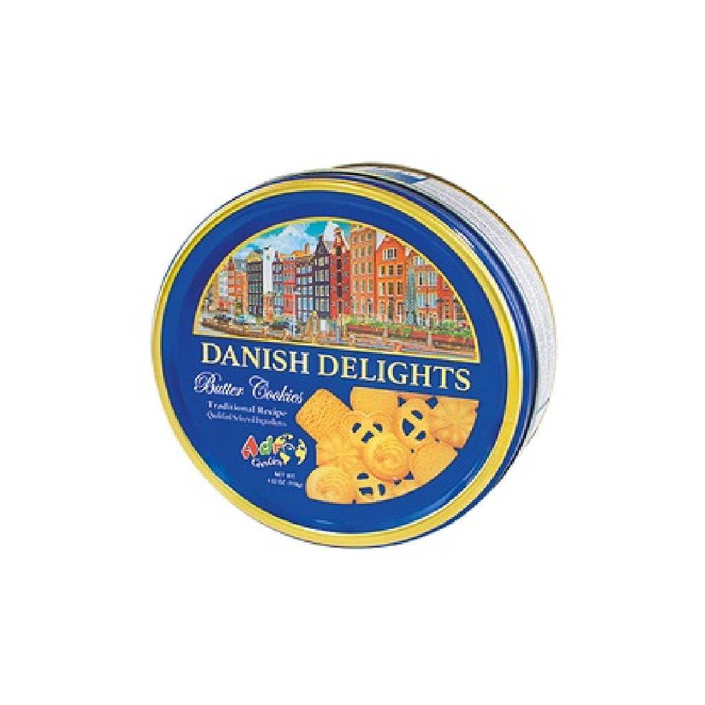 LATA DE GALLETAS DANISH DELIGHTS 114 GRAMOS