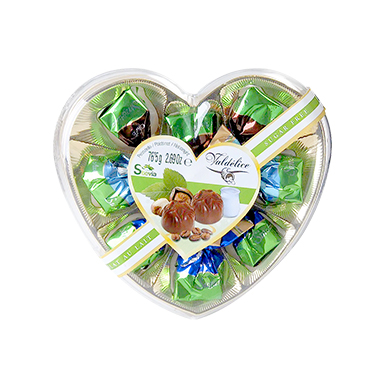 [2338] BOMBONERA VALDELICE CORAZON 76.5 GRAMOS