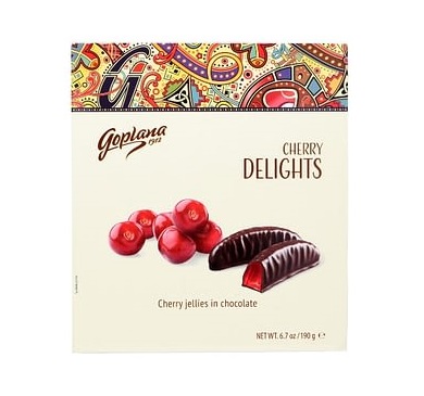 [2264] BOMBONES GOPLANA/DELIGHT CHOCOLATE CON CEREZA 190 GR