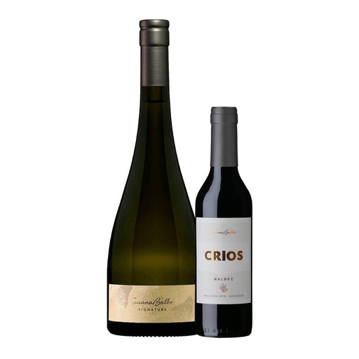 VINO SUSANA BALBO SIGNATURE WHITE BLEND 750 ML + VINO SUSANA BALBO CRIOS MALBEC 375 ML