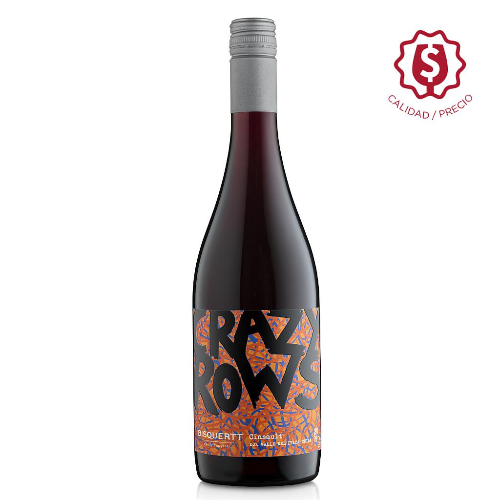 VINO BISQUERTT CRAZY ROWS CINSAULT 750 ML