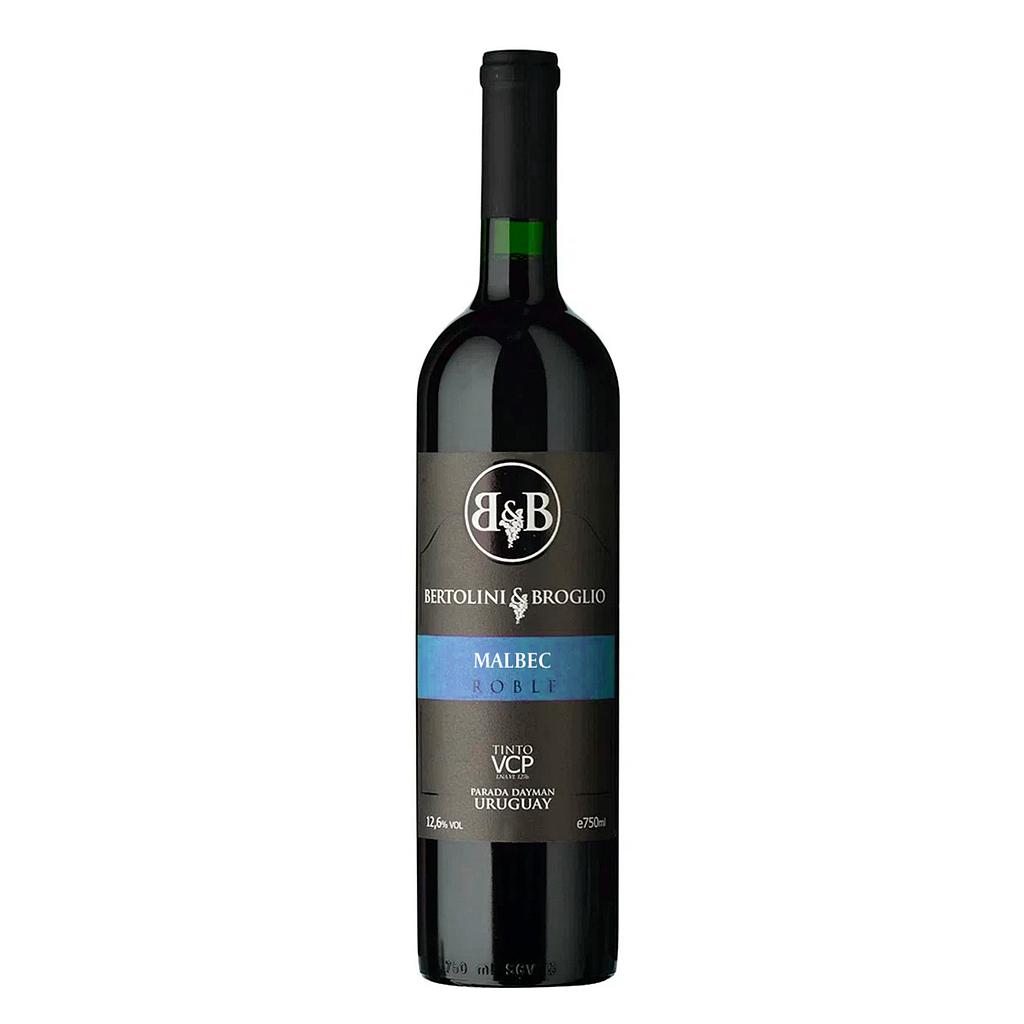 VINO BERTOLINI &amp; BROGLIO MALBEC ROBLE 750 ML