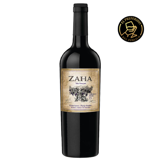 [33015] VINO ZAHA CABERNET FRANC 750 ML