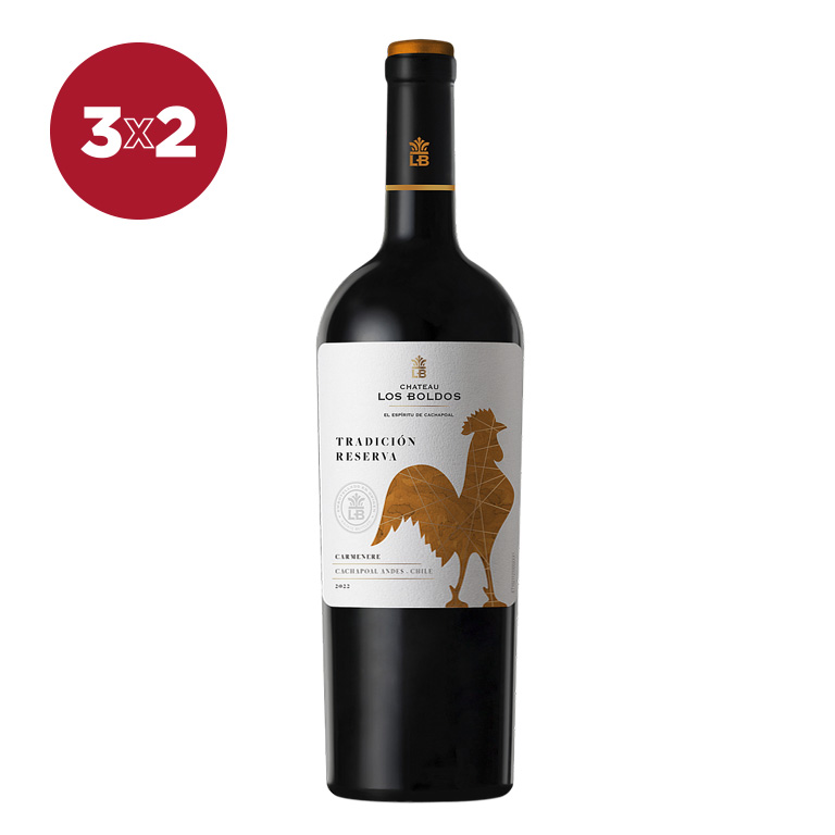 VINO CHATEAU LOS BOLDOS TRADICION RESERVA CARMENERE 750 ML