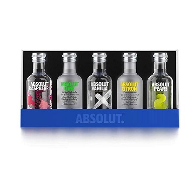 VODKA ABSOLUT FIVE MINIS 5 X 50 ML