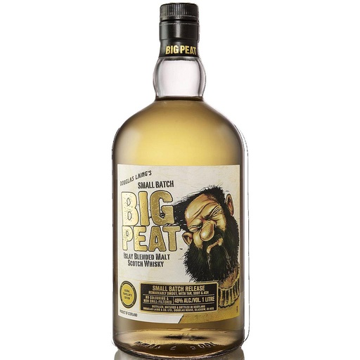 [34789] WHISKY ESCOCES BIG PEAT GIFT TUBE 1 LITRO