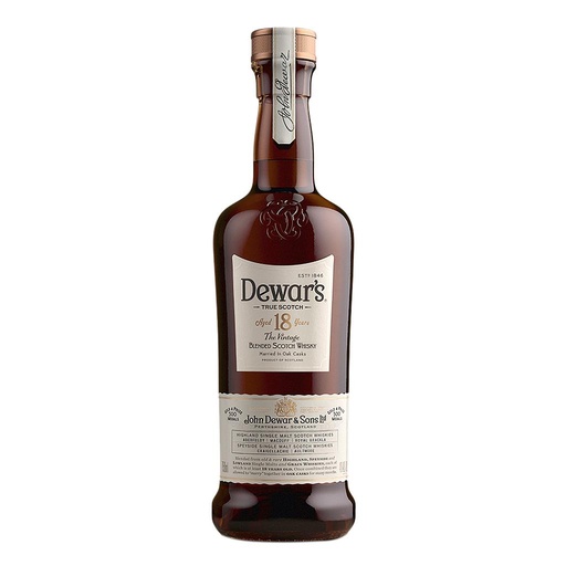 [4280] WHISKY ESCOCES DEWAR'S 18 AÑOS 750 ML