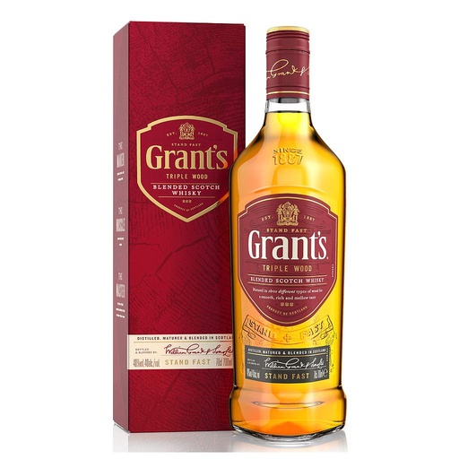 [747] WHISKY ESCOCES GRANTS ROJO 1 LITRO