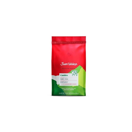 [3816] CAFE JUAN VALDEZ CUMBRE MOLIDO FUERTE 250 GRAMOS