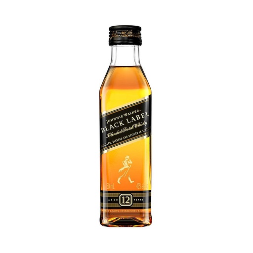 [1343] WHISKY ESCOCES JOHNNIE WALKER BLACK LABEL 50 ML