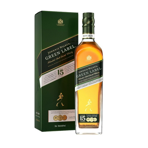 WHISKY ESCOCES JOHNNIE WALKER GREEN LABEL 750 ML