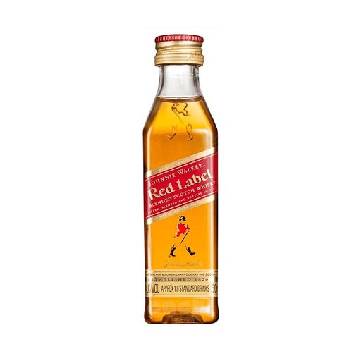 [1188] WHISKY ESCOCES JOHNNIE WALKER RED LABEL 50 ML