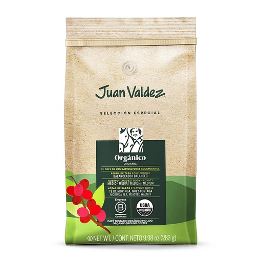 [3815] CAFE JUAN VALDEZ ORGANICO GOURMET SELECTION 283 GRAMOS