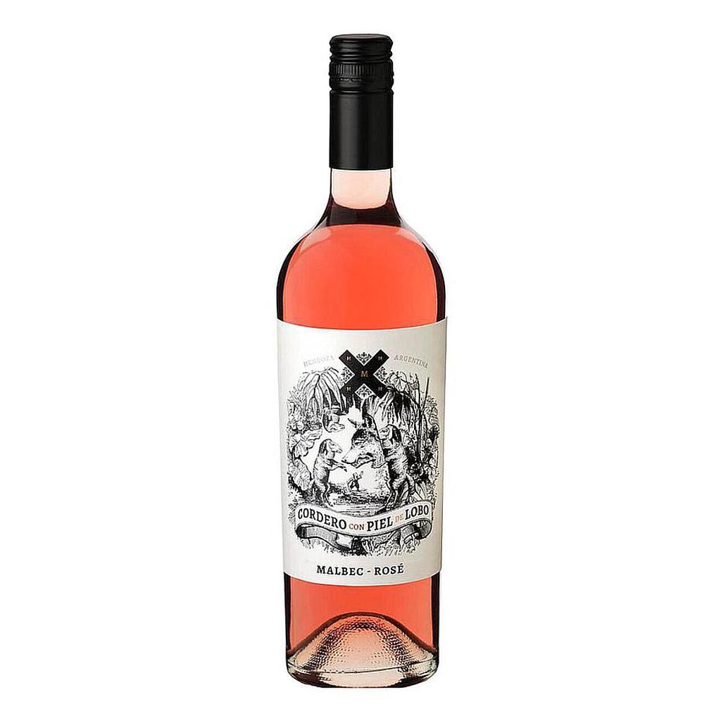 VINO CORDERO CON PIEL DE LOBO ROSE - MALBEC 750 ML