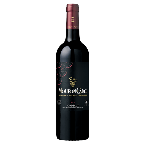 VINO MOUTON CADET ROUGE KOSHER 750 ML