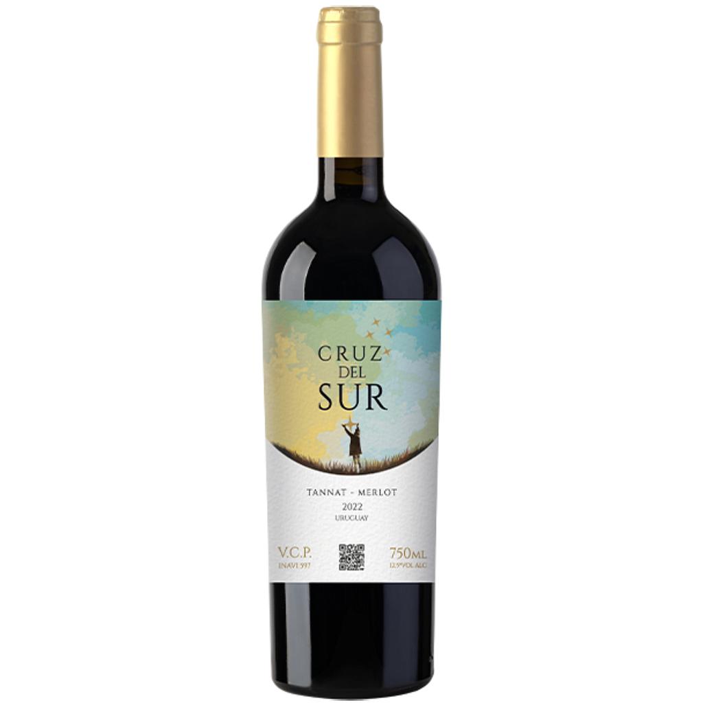 VINO CRUZ DEL SUR TINTO TANNAT MERLOT 750 ML