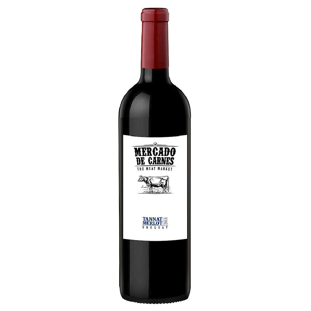 VINO MERCADO DE CARNES TANNAT MERLOT CABERNET 750 ML