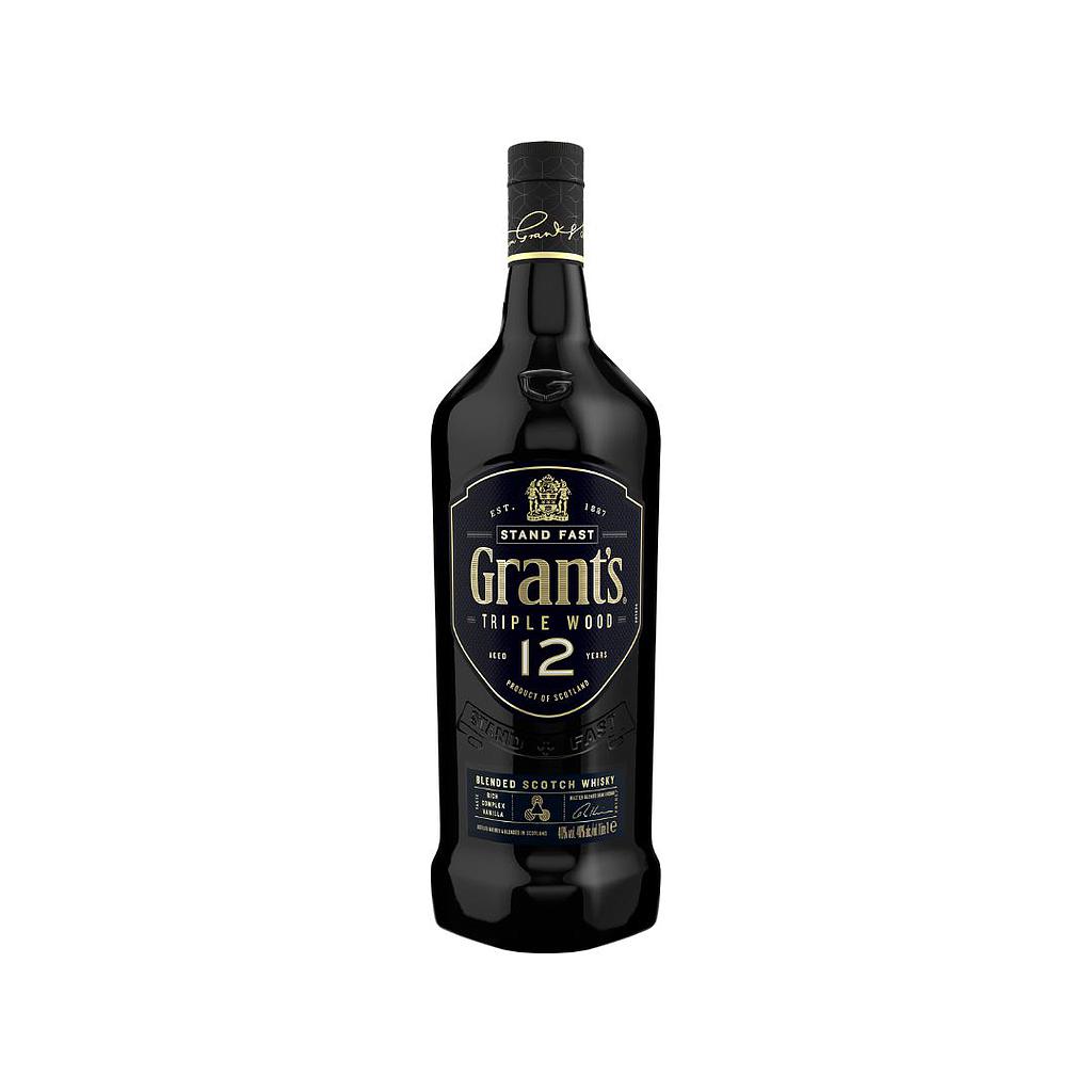 WHISKY ESCOCES GRANTS 12 AÑOS 1 LITRO