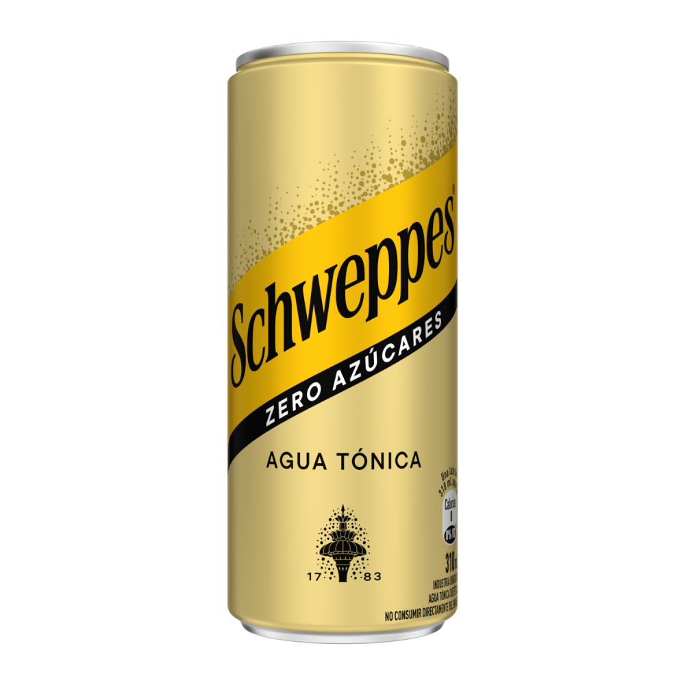 LATA SCHWEPPES TONICA ZERO 310 ML