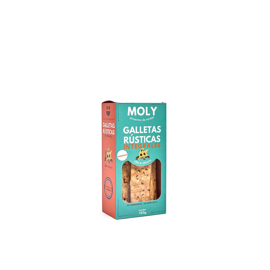 GALLETA RUSTICA MOLY SABOR INTEGRAL 120 GRAMOS
