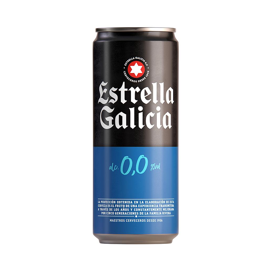 CERVEZA ESTRELLA DE GALICIA 0.0% LATA 330 ML