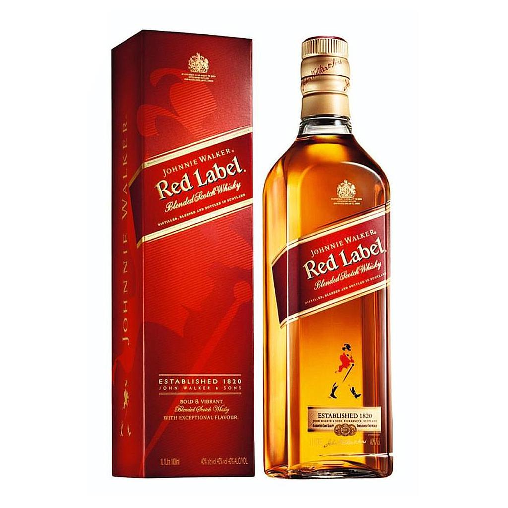 WHISKY ESCOCES JOHNNIE WALKER RED LABEL 1 LITRO