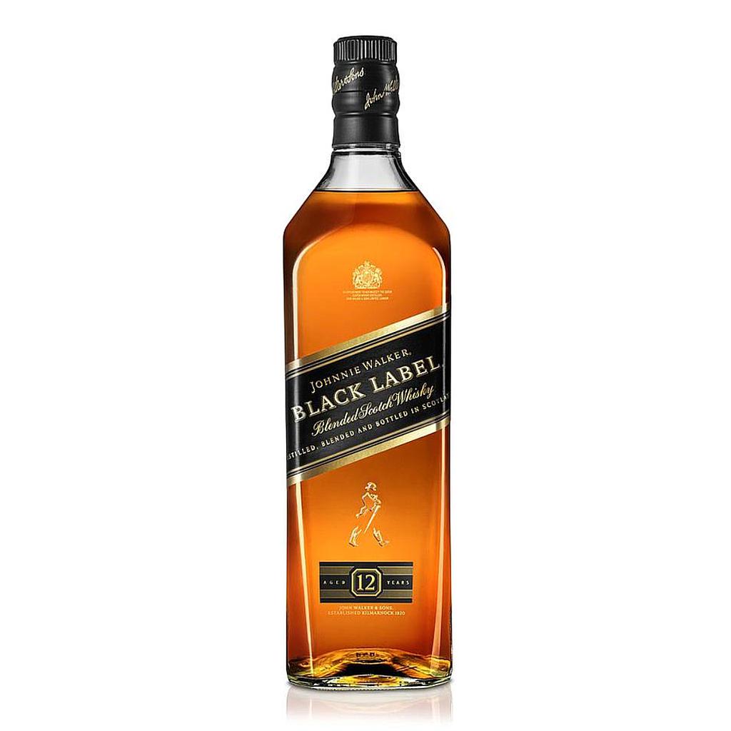 WHISKY ESCOCES JOHNNIE WALKER BLACK LABEL 1 LITRO