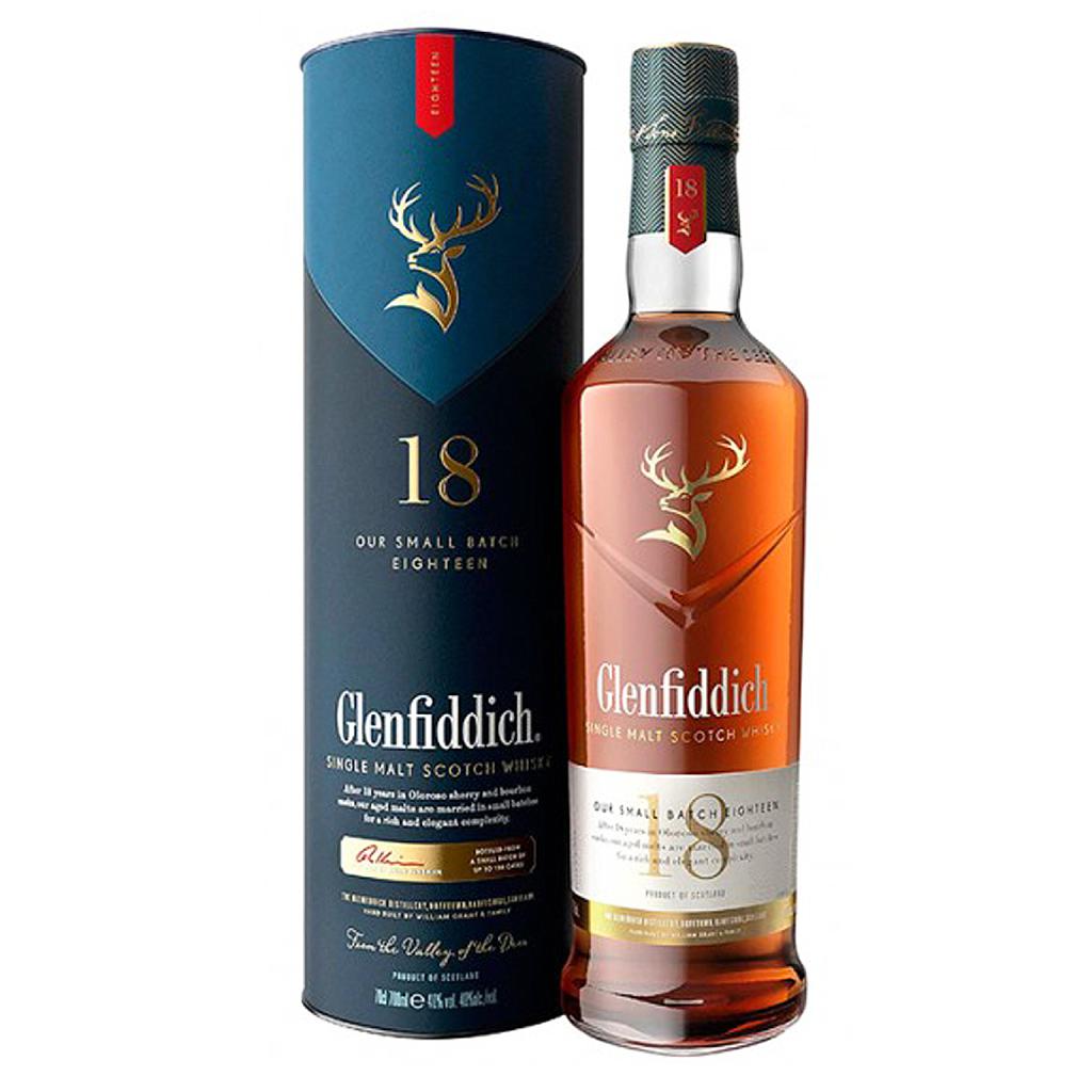 WHISKY DE MALTA ESCOCES GLENFIDDICH 18 AÑOS 750 ML