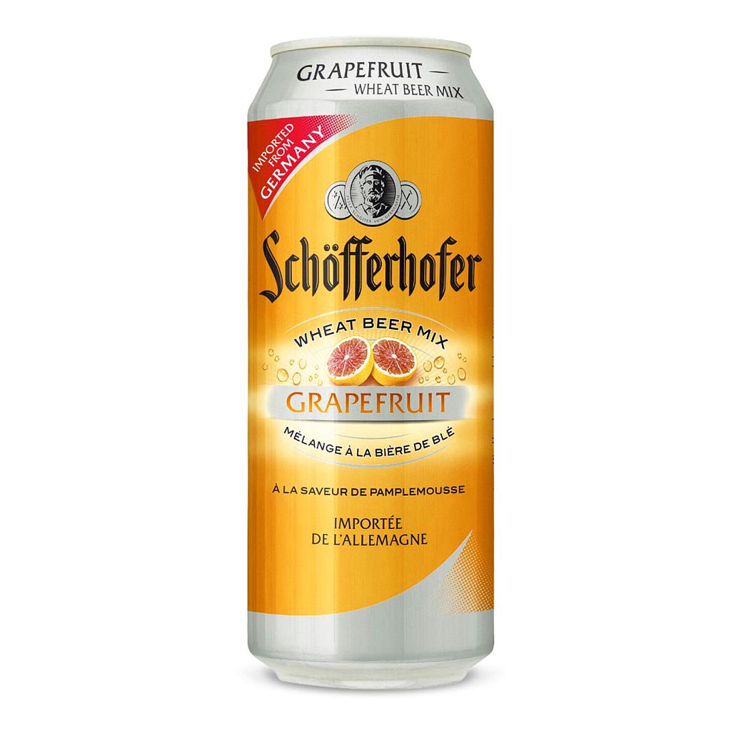 CERVEZA SCHOFFERHOFER POMELO ROSADO LATA 500 ML