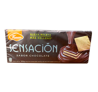 WAFFLE SENSACION CHOCOLATE 180 GRAMOS