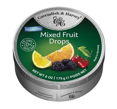 LATA DE CARAMELOS CAVENDISH MIX FRUIT LIGHT 175 GRAMOS