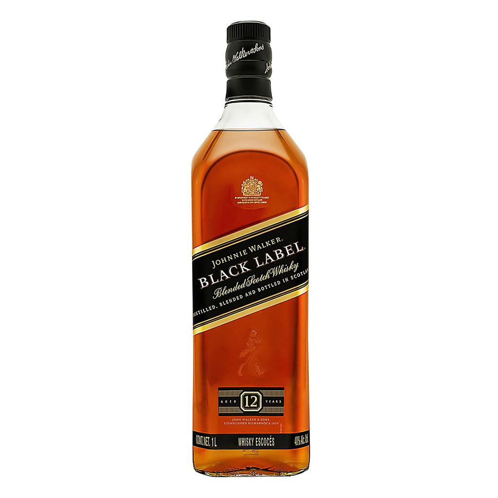 WHISKY ESCOCES JOHNNIE WALKER BLACK LABEL 750 ML