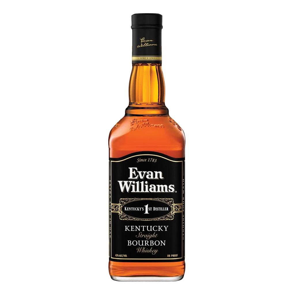 WHISKY AMERICANO EVAN WILLIAMS BLACK LABEL 750 ML