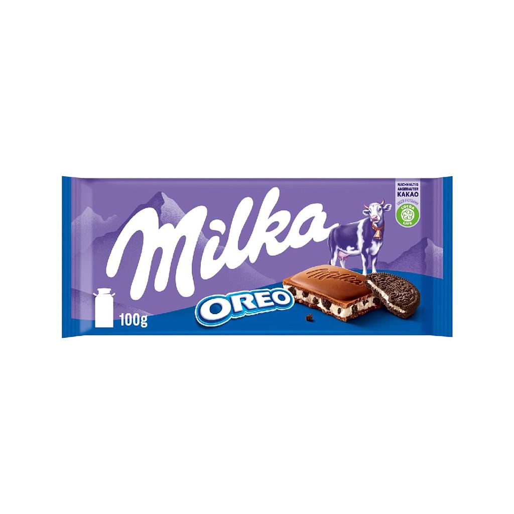 CHOCOLATE MILKA CON OREO 100 GRAMOS