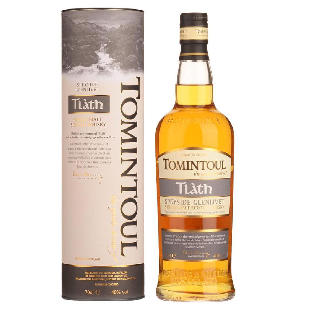 WHISKY DE MALTA ESCOCES TOMINTOUL TLATH SPEYSIDE 700 ML