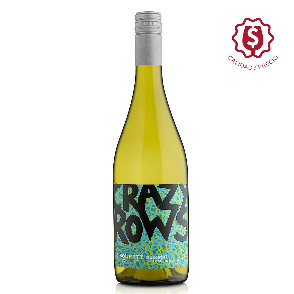 VINO BISQUERTT CRAZY ROWS MOSCATEL 750 ML