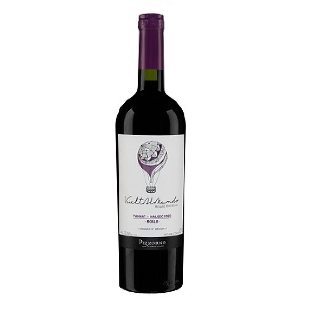 VINO VUELTA AL MUNDO TANNAT MALBEC ROBLE 750 ML